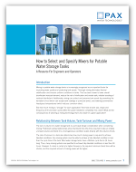 How to Select and Specify Mixers for Potable Water Storage Tanks [Whitepaper]